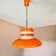 Large orange Space Age dining light