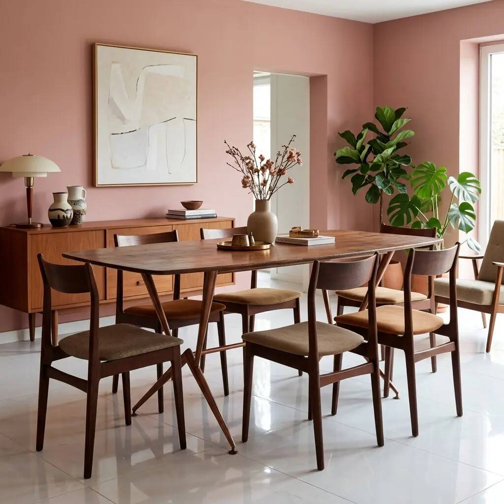 Vintage enamelled metal table, Italian design from the 1960s.
