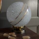 Lampe art déco blanche