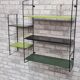 Scandinavian apple green and English green shelf h70x70x23cm