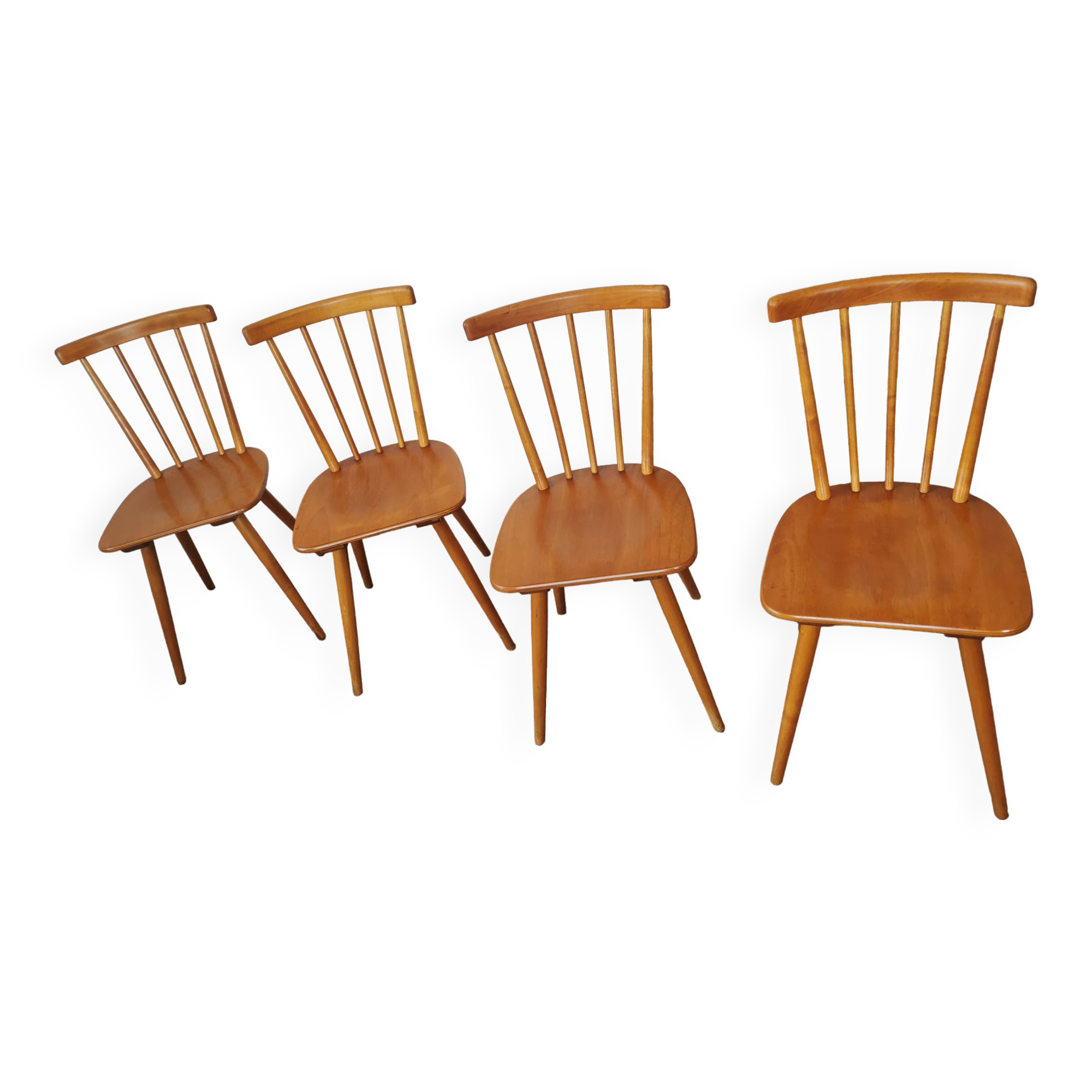 Set of 4 vintage bar bistro chairs