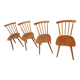 Set de 4 chaises bistrot à barreaux vintage