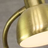 Lampe de table vintage italienne à col de cygne en laiton
