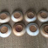 Series of 8 stoneware plates