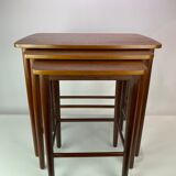 Pull out tables in teak of Danish design from the 1960s