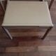 Vintage metal desk/ hairdresser and stool