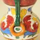 Antique polychrome ceramic vase – Italy 20th century – Handcrafted floral decoration