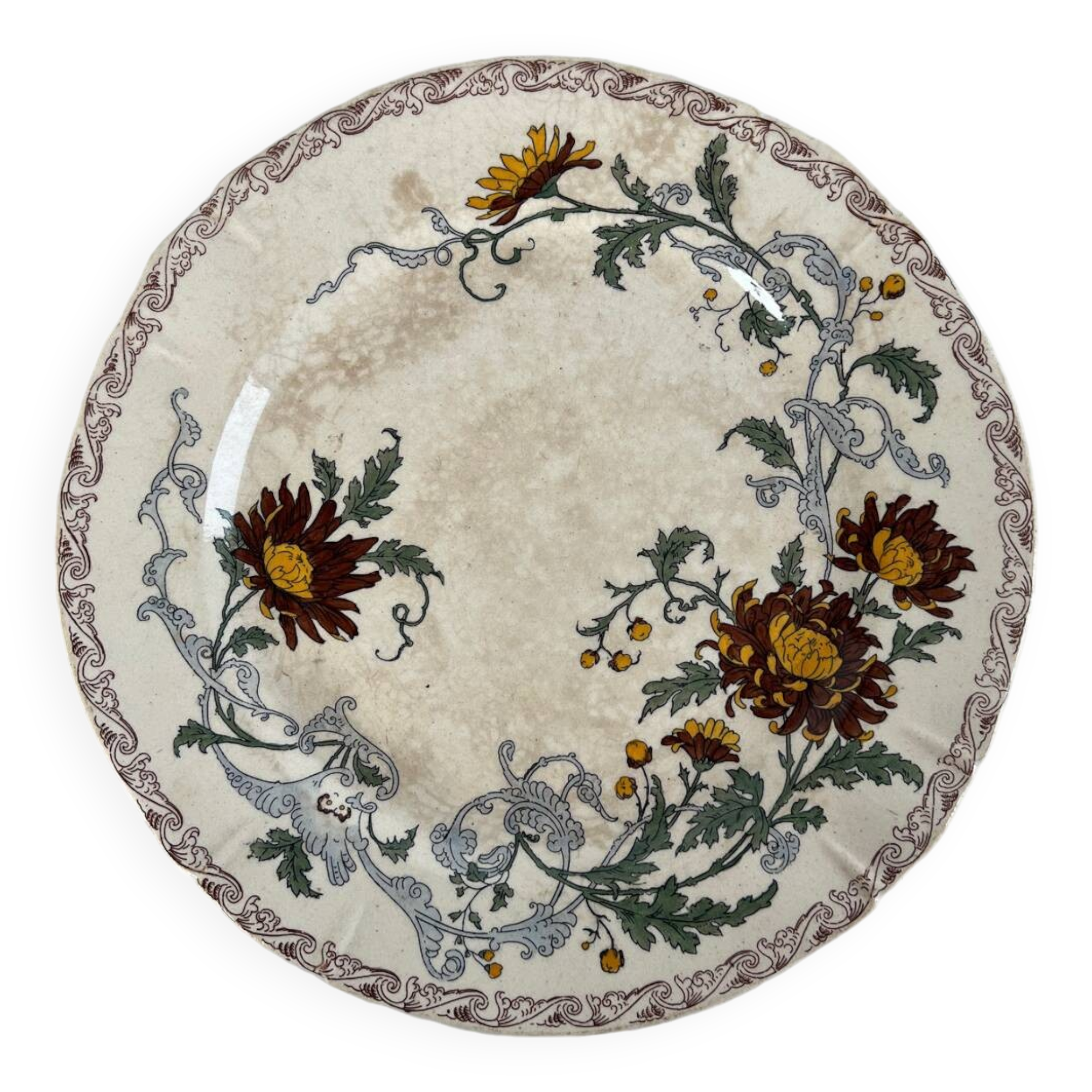 Gien ironstone dish, 19th century.