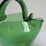 Empoli blown glass pitcher from the 60s