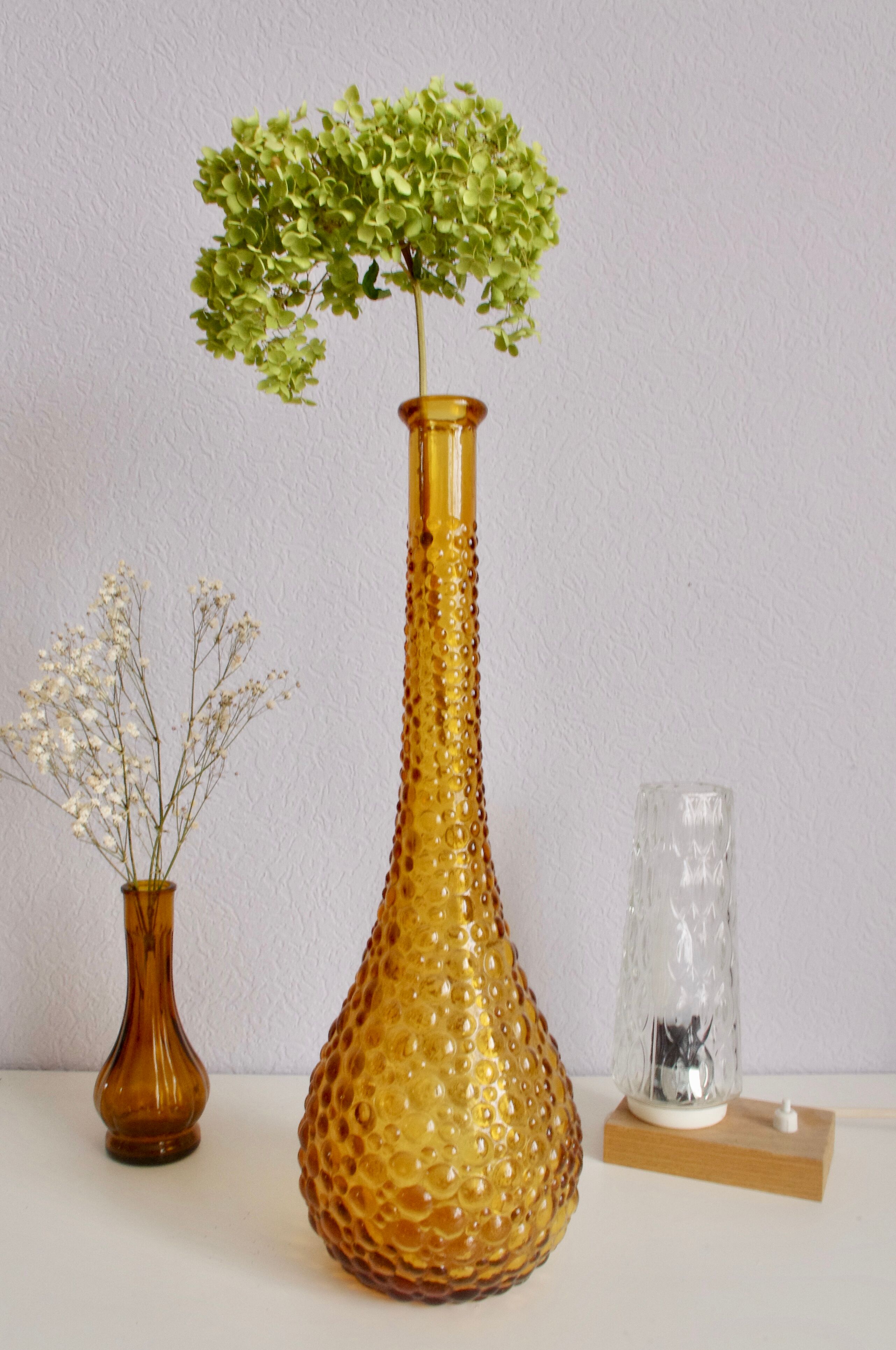 Carafe style empoli jaune