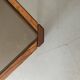 Vintage coffee table in elm and smoked glass, Maison Regain 1970