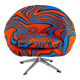 Orange and Blue 70s Psychedelic C14 Cocktail Chair