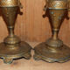 Pair of candlesticks deco amphora in regulated XIX early XXè