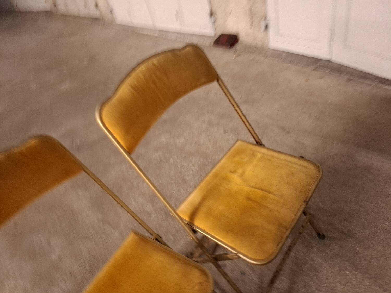 6 vintage opera folding chairs