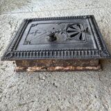 Ancienne porte de four ou cheminée 19eme fonte