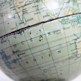 Vintage all-metal world map