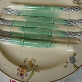 Longchamp model Pompadour dabbling asparagus plate