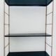 Modular vintage wall shelf, metal and brass circa 1960s