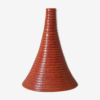 Soliflore vase in vintage enameled ceramic handmade object handmade pottery Scandinavian design