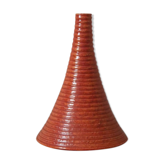 Vase soliflore en céramique émaillée vintage objet fait main poterie handmade design scandinave