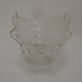 Vintage Crystal Glass Bowl,Glasswork Novy Bor,1950's.