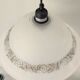 Pair of glass paste chandeliers