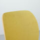Élégante chaise d'appoint jaune italienne du milieu du siècle