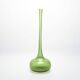 Green glass narrow-necked vase by Claude Morin, circa 1970