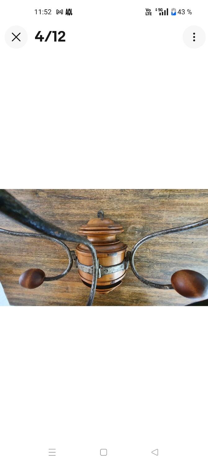 Bentwood/1900s style wall-mounted coat rack