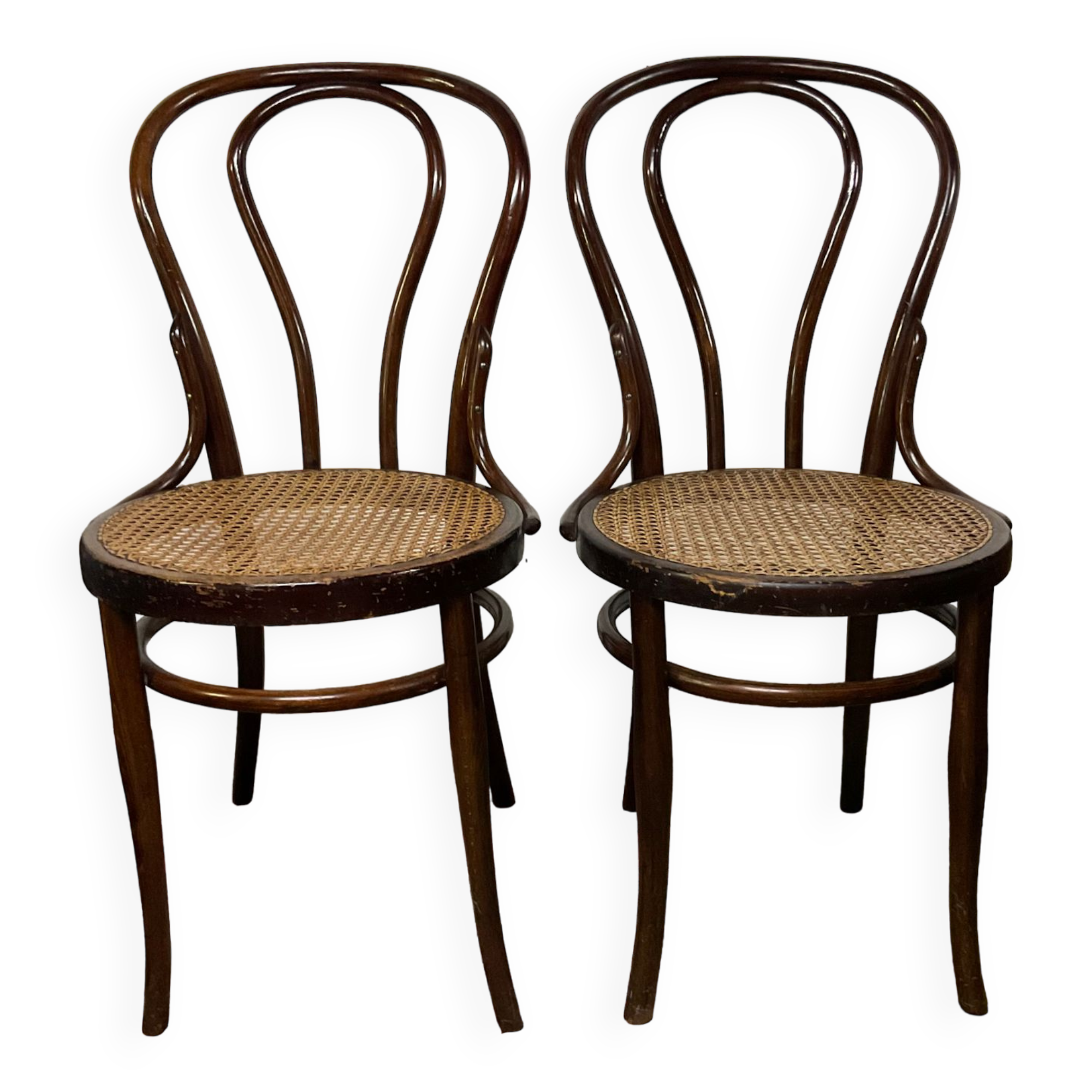 Pair of bistro chairs J&J Kohn early twentieth century