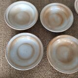 Series of 8 stoneware plates