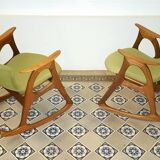 1/2 Chair Rocking chair Danish Aage Christiansen for Erhardsen & Andersen