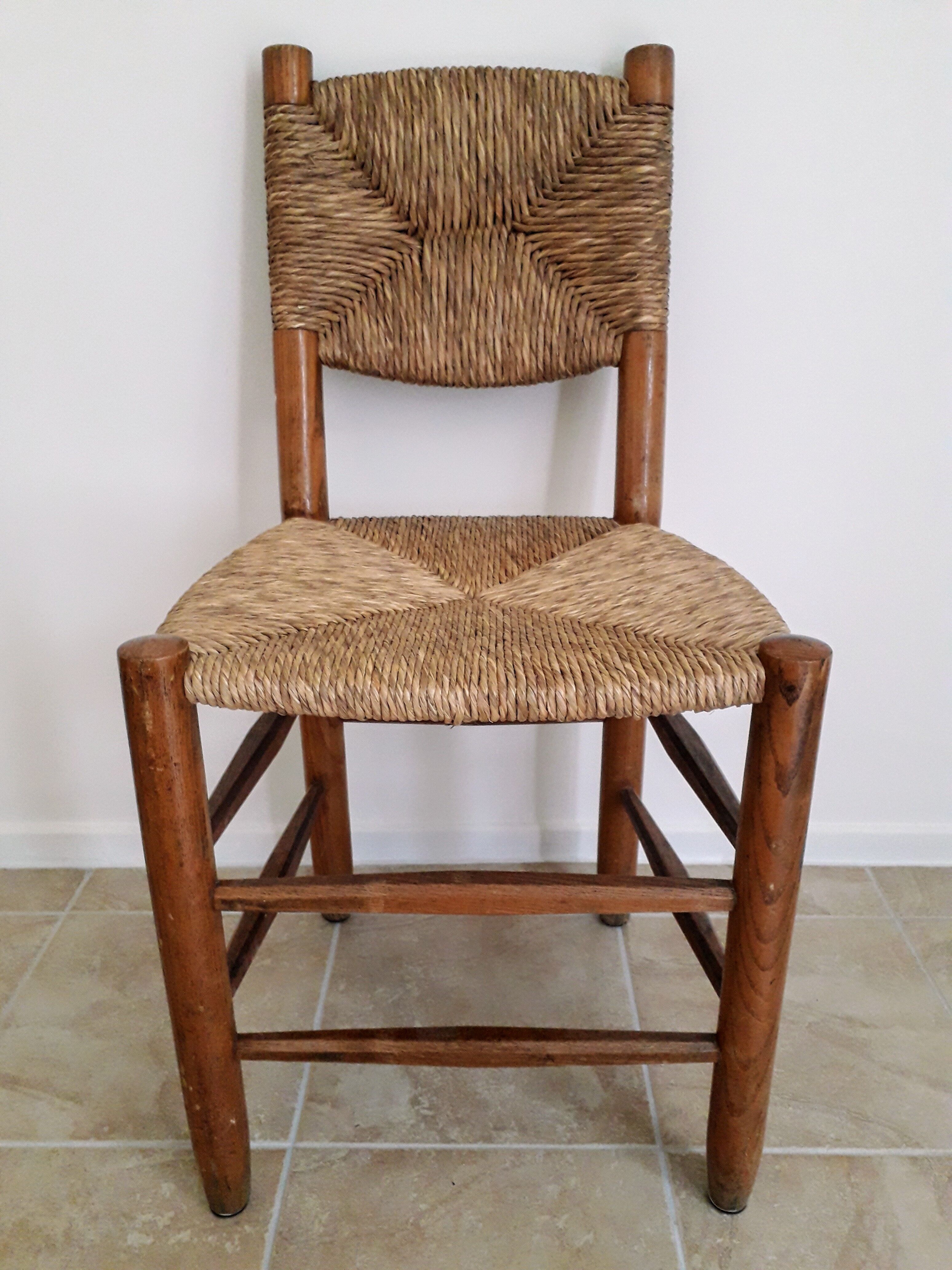 Charlotte Perriand's chair, so-called "bauche" model.  Circa 1966.
