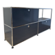 Commode USM Haller en Gris Anthracite et Noir Graphite