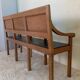Early 20th-century solid oak bench