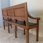 Banquette début XXème en chêne massif