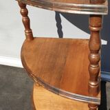 Corner display 3 corner shelves in Walnut