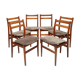 Suite de 6 chaises françaises - orme - ca 1960