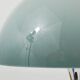 Rare lampe de table Panthella par Verner Panton avec base chromée et abat-jour gris