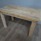 Raw solid wood dining table