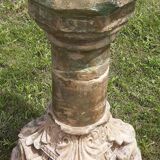 Holy water font on stone column (17th century)
