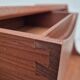 1960s, Danish chest of drawers, original condition, foldable mirror, solid teak wood.