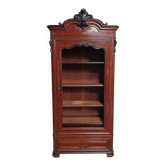 Library from the Napoleonic III era in thuya burl.