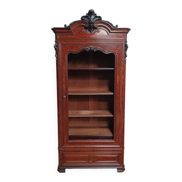 Library from the Napoleonic III era in thuya burl.