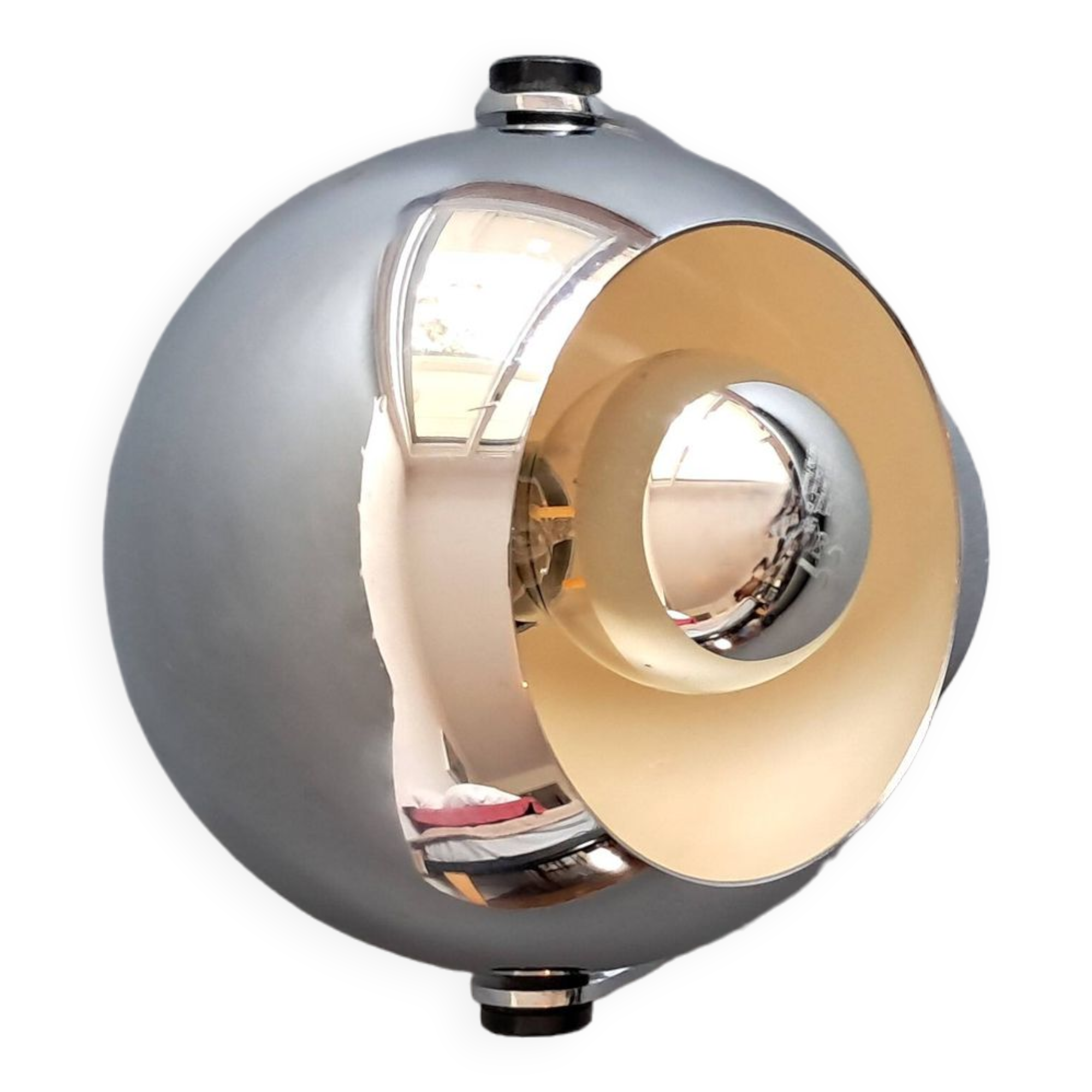 Eyeball chrome wall light 1960/1970