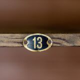 Factory locker cabinet, wood and green