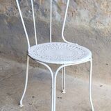 Paire de chaises de jardin en fer