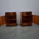 1940s pair of Art Deco bedside tables, Czechoslovakia