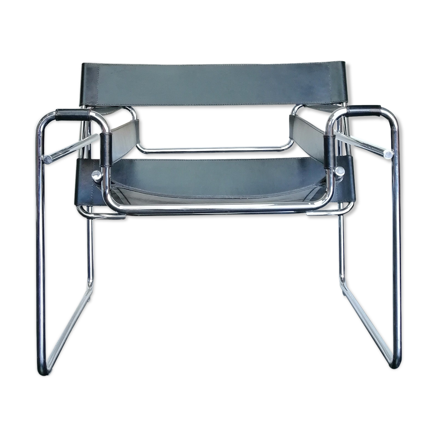Fauteuil B3 Wassily par Marcel Breuer pour Gavina