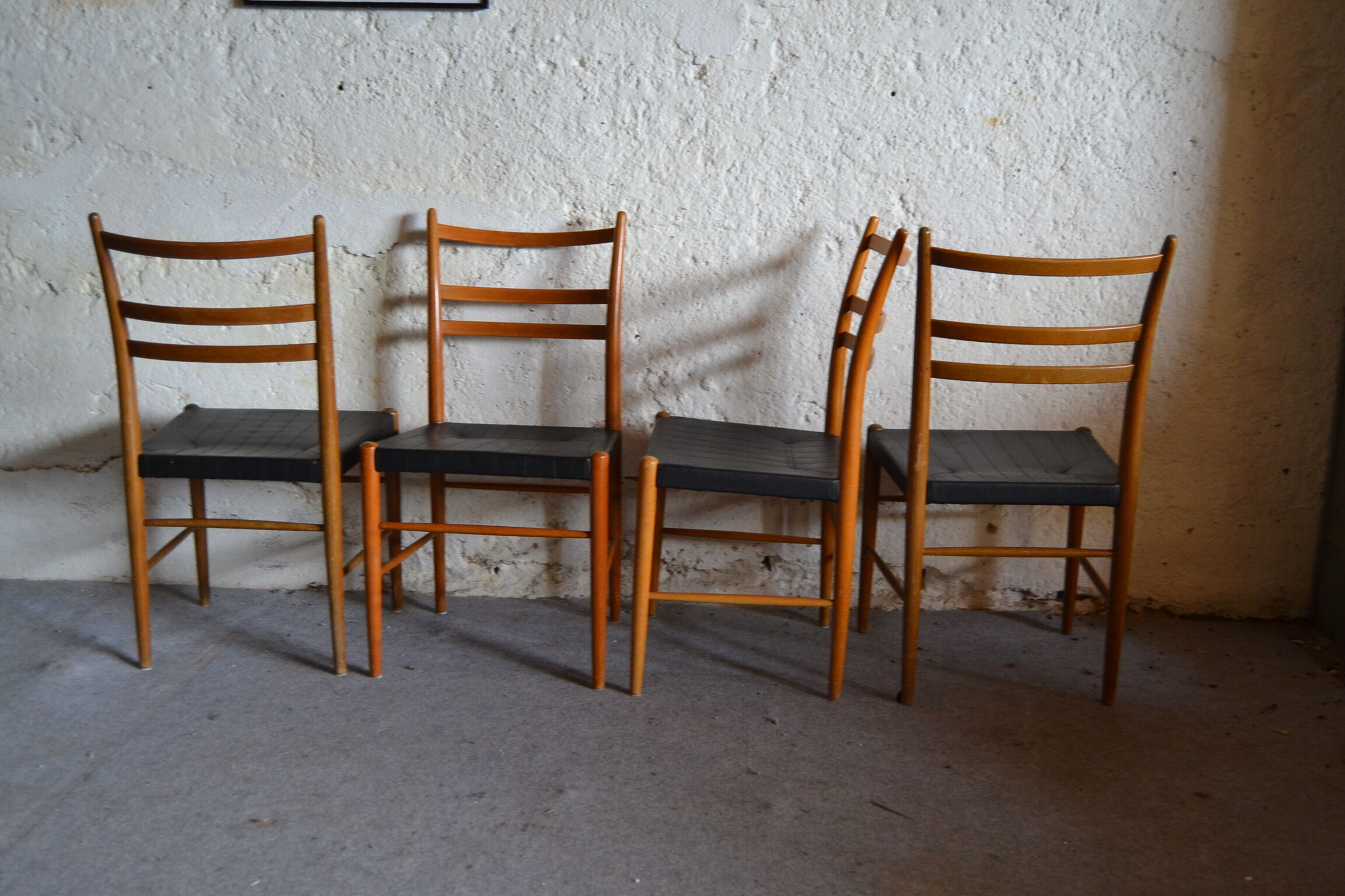 Série de 4 chaises scandinaves Gemla de Yngve Eckstöm